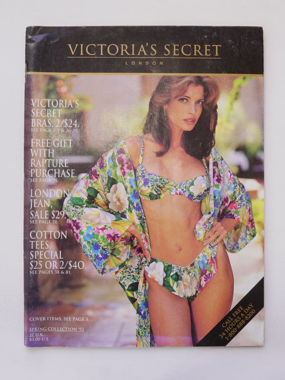 Victoria's Secret London Spring Collection 1993 Catalog Lingerie Fashion Vintage